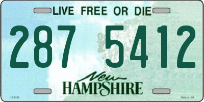 NH license plate 2875412