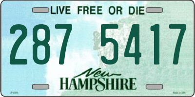 NH license plate 2875417