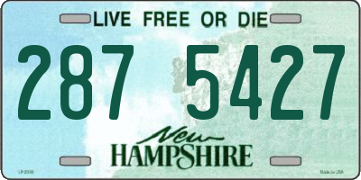 NH license plate 2875427