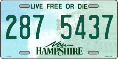 NH license plate 2875437