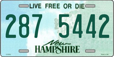 NH license plate 2875442