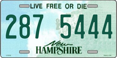 NH license plate 2875444