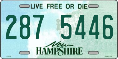 NH license plate 2875446