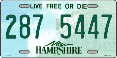NH license plate 2875447