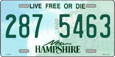 NH license plate 2875463