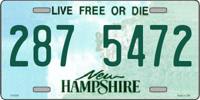 NH license plate 2875472