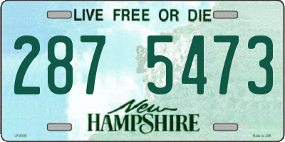 NH license plate 2875473