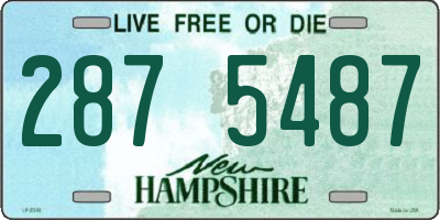 NH license plate 2875487