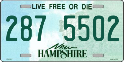 NH license plate 2875502