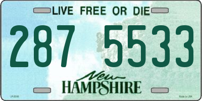 NH license plate 2875533