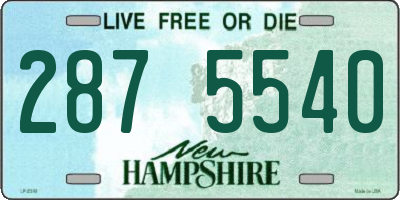 NH license plate 2875540