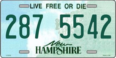 NH license plate 2875542