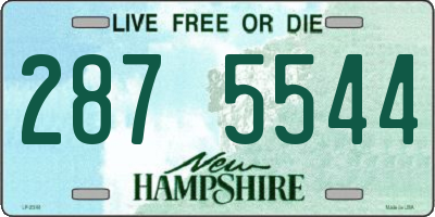 NH license plate 2875544