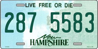 NH license plate 2875583