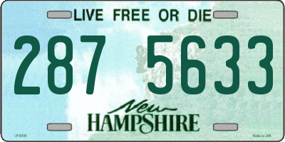 NH license plate 2875633