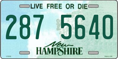 NH license plate 2875640