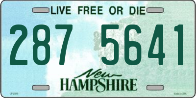 NH license plate 2875641