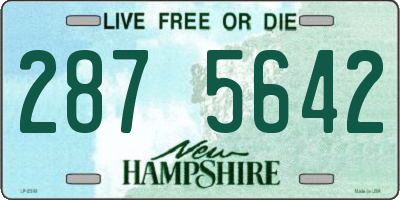 NH license plate 2875642