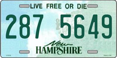 NH license plate 2875649