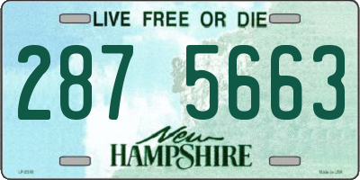 NH license plate 2875663