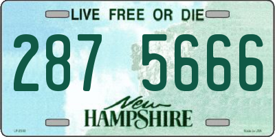 NH license plate 2875666