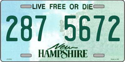 NH license plate 2875672