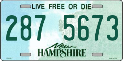 NH license plate 2875673