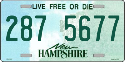 NH license plate 2875677