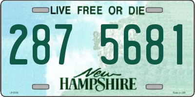 NH license plate 2875681
