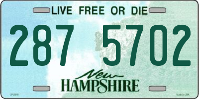 NH license plate 2875702