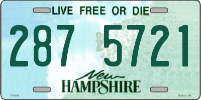 NH license plate 2875721