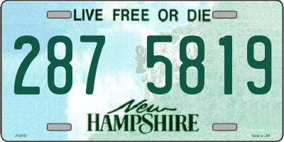 NH license plate 2875819