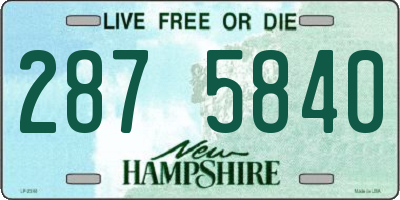 NH license plate 2875840