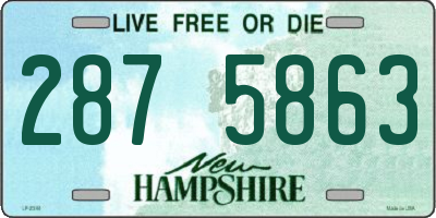 NH license plate 2875863