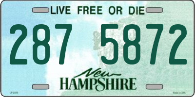 NH license plate 2875872