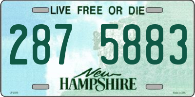 NH license plate 2875883