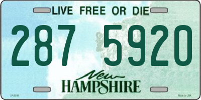 NH license plate 2875920