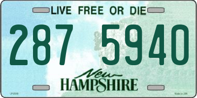 NH license plate 2875940