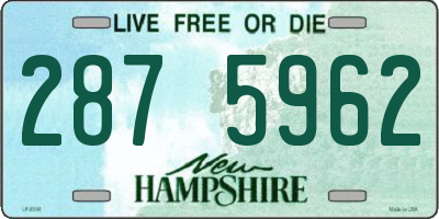 NH license plate 2875962