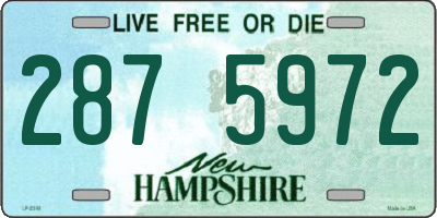 NH license plate 2875972