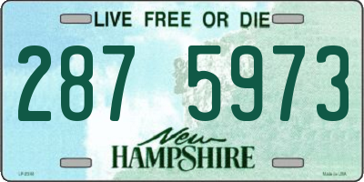 NH license plate 2875973
