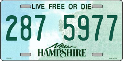NH license plate 2875977