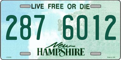 NH license plate 2876012