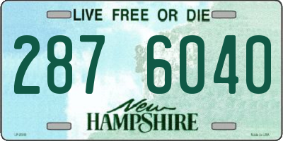 NH license plate 2876040