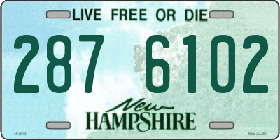 NH license plate 2876102