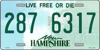 NH license plate 2876317