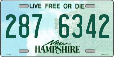 NH license plate 2876342