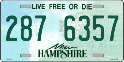 NH license plate 2876357