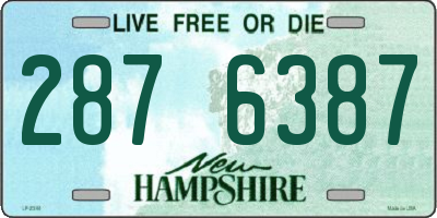 NH license plate 2876387