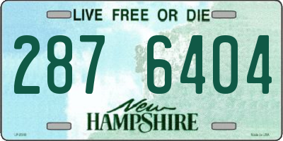NH license plate 2876404